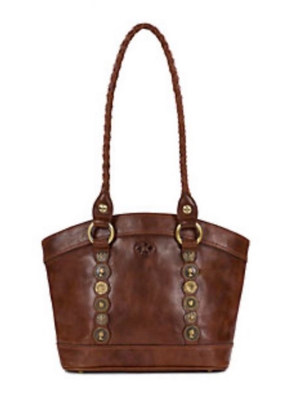 Patricia Nash Renaissance Coin
Zorita Brown Leather Satchel Handbag Purse